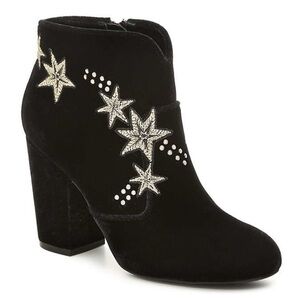 New Mix No. 6 crushed velvet zip up bootie ankle boots Size 9 women